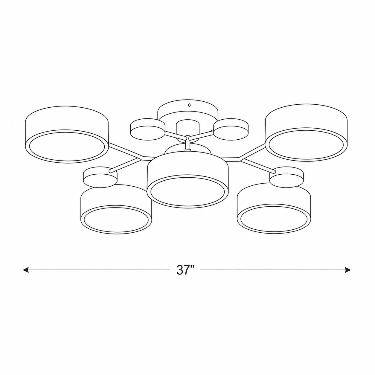 Nordic Branch Chandelier
