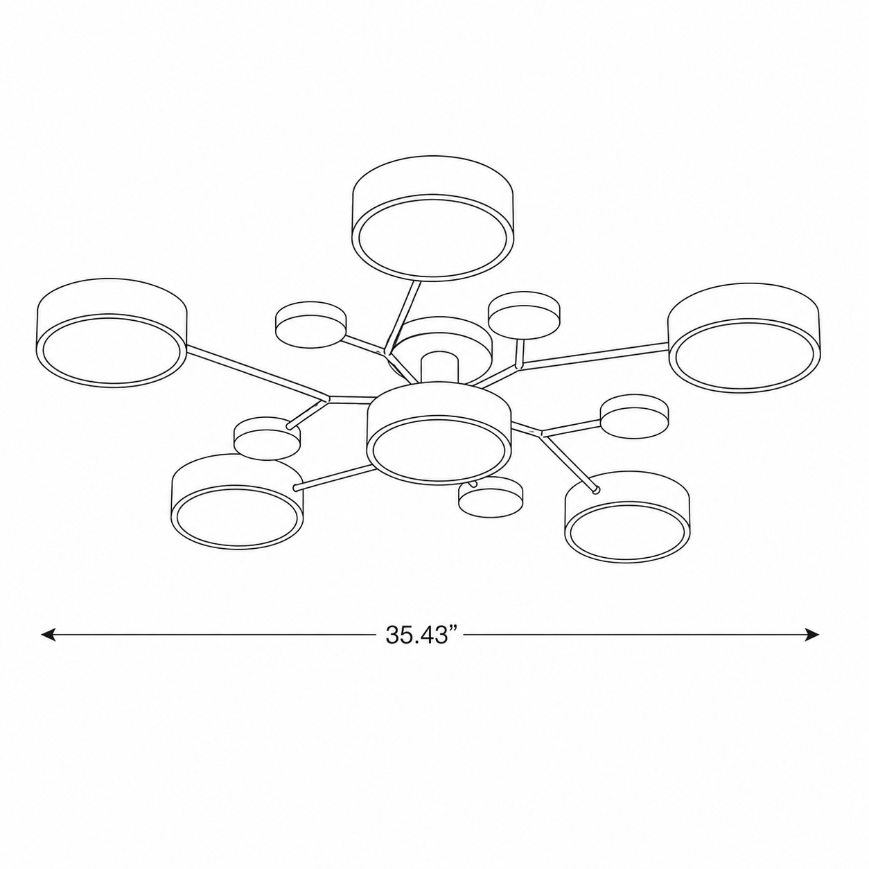 Nordic Branch Chandelier