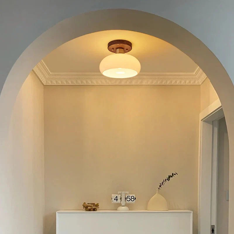 Halo Glass Flush Light