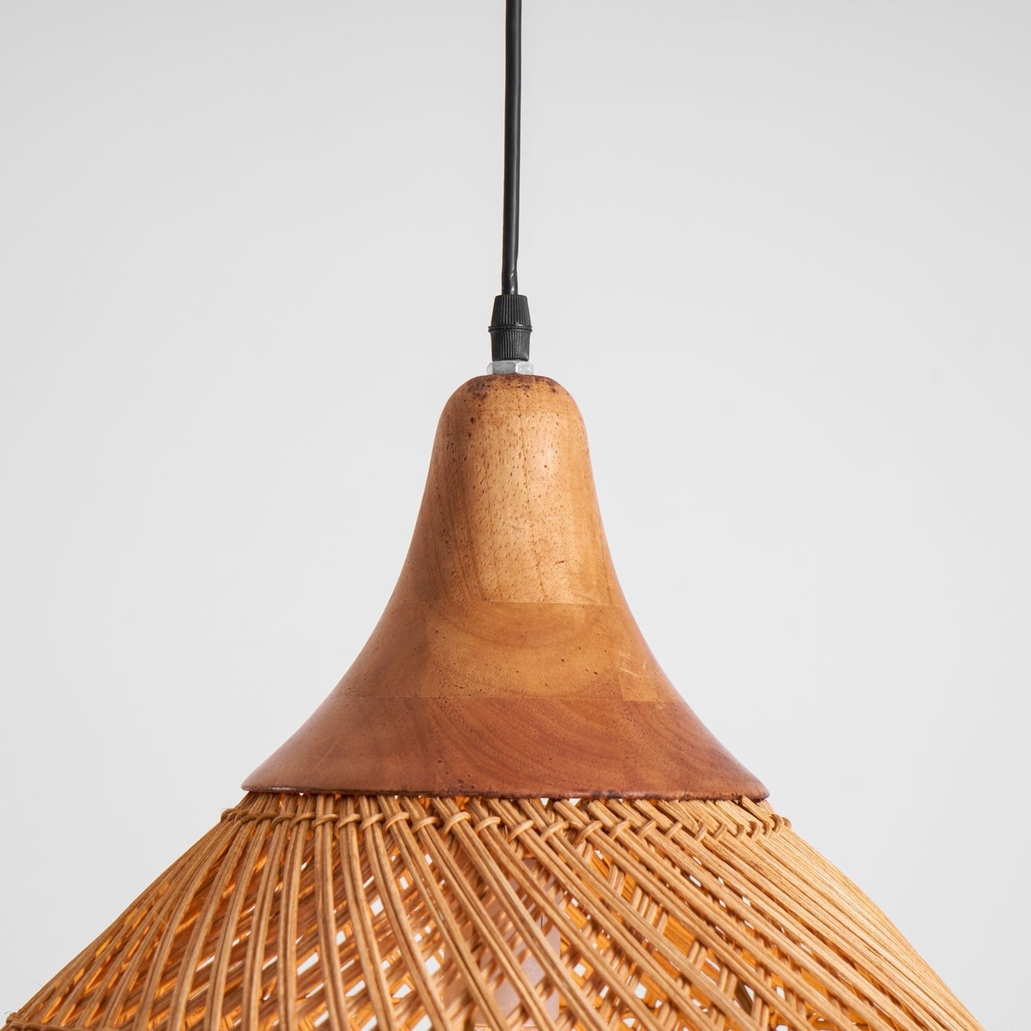 Woven Rattan Pendant