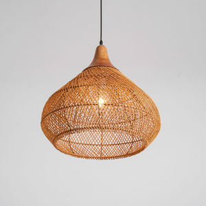 Woven Rattan Pendant