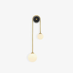 Curved Globe Wall Sconce