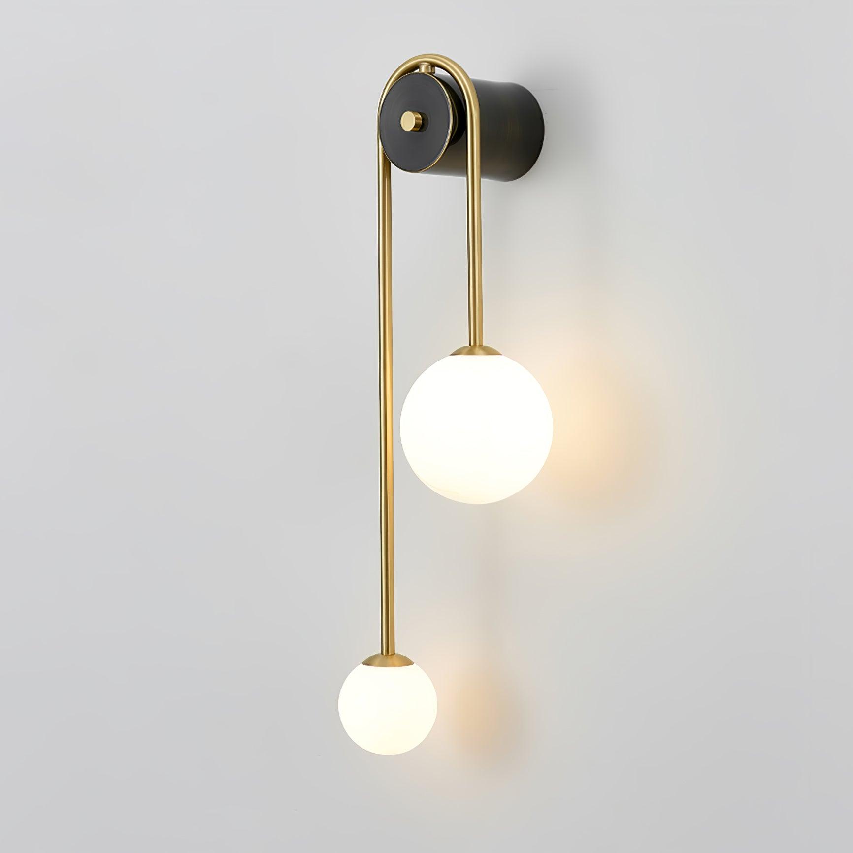 Curved Globe Wall Sconce