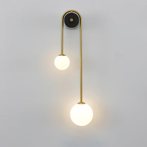 Curved Globe Wall Sconce