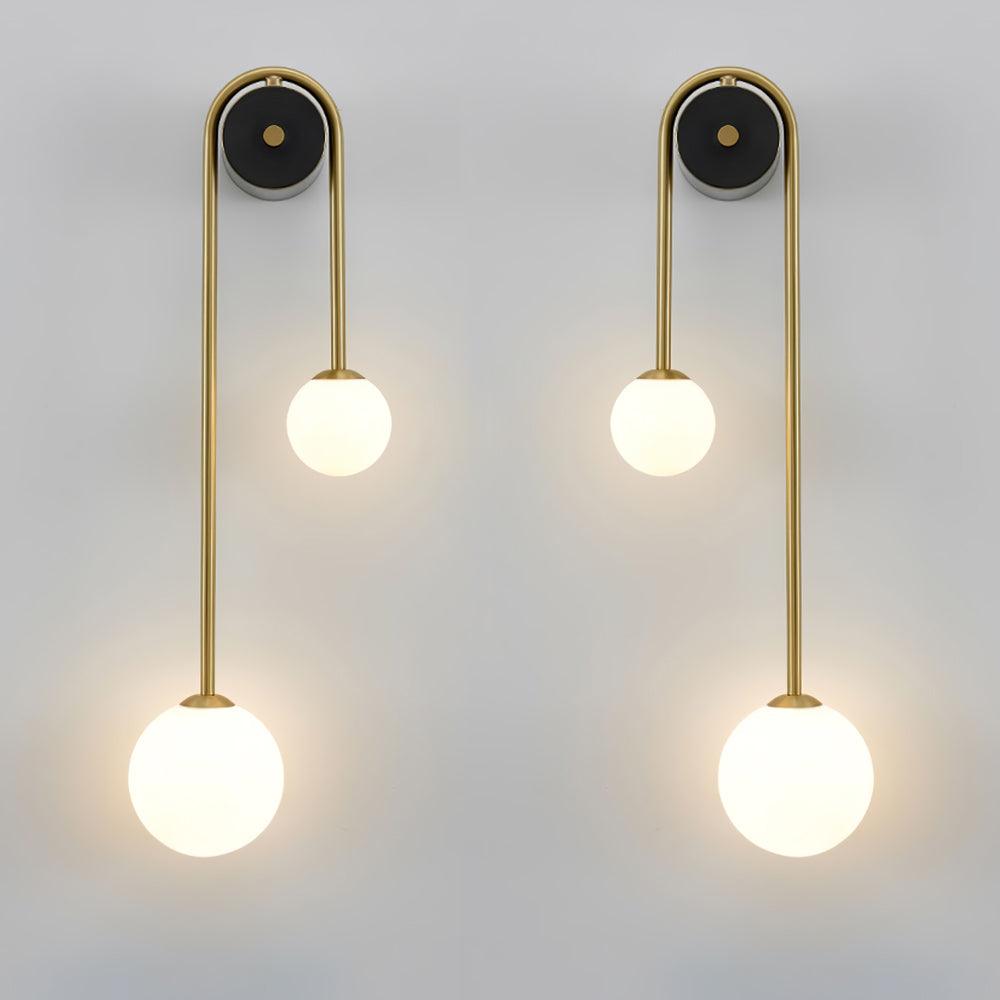 Curved Globe Wall Sconce
