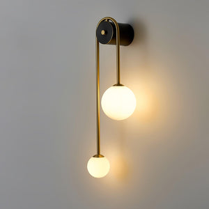 Curved Globe Wall Sconce