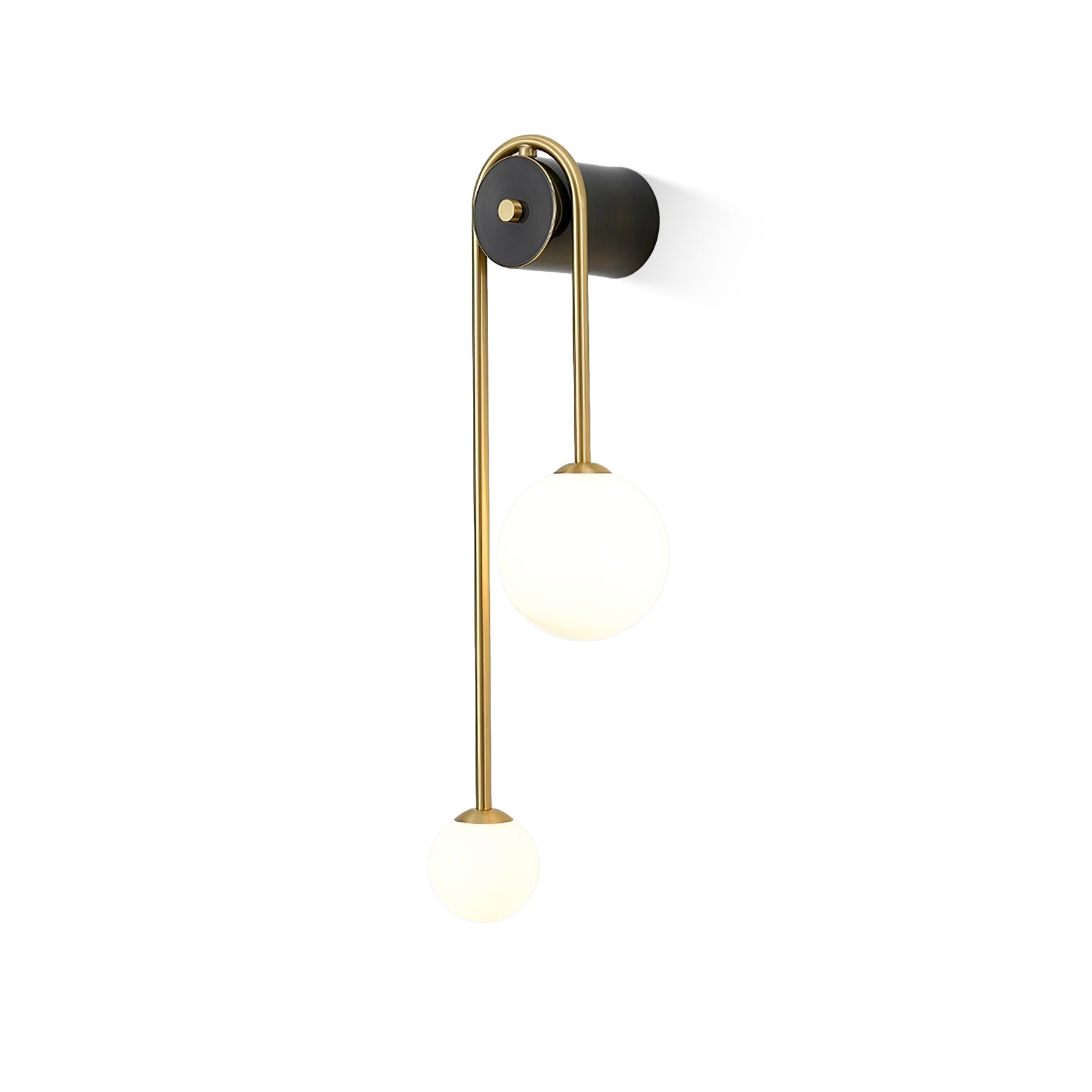 Curved Globe Wall Sconce