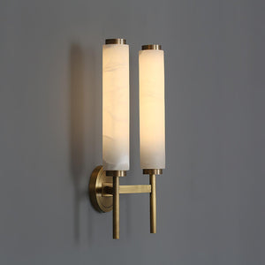 Alabaster Column Sconce
