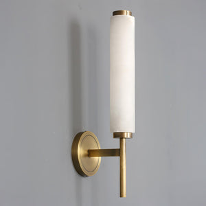 Alabaster Column Sconce