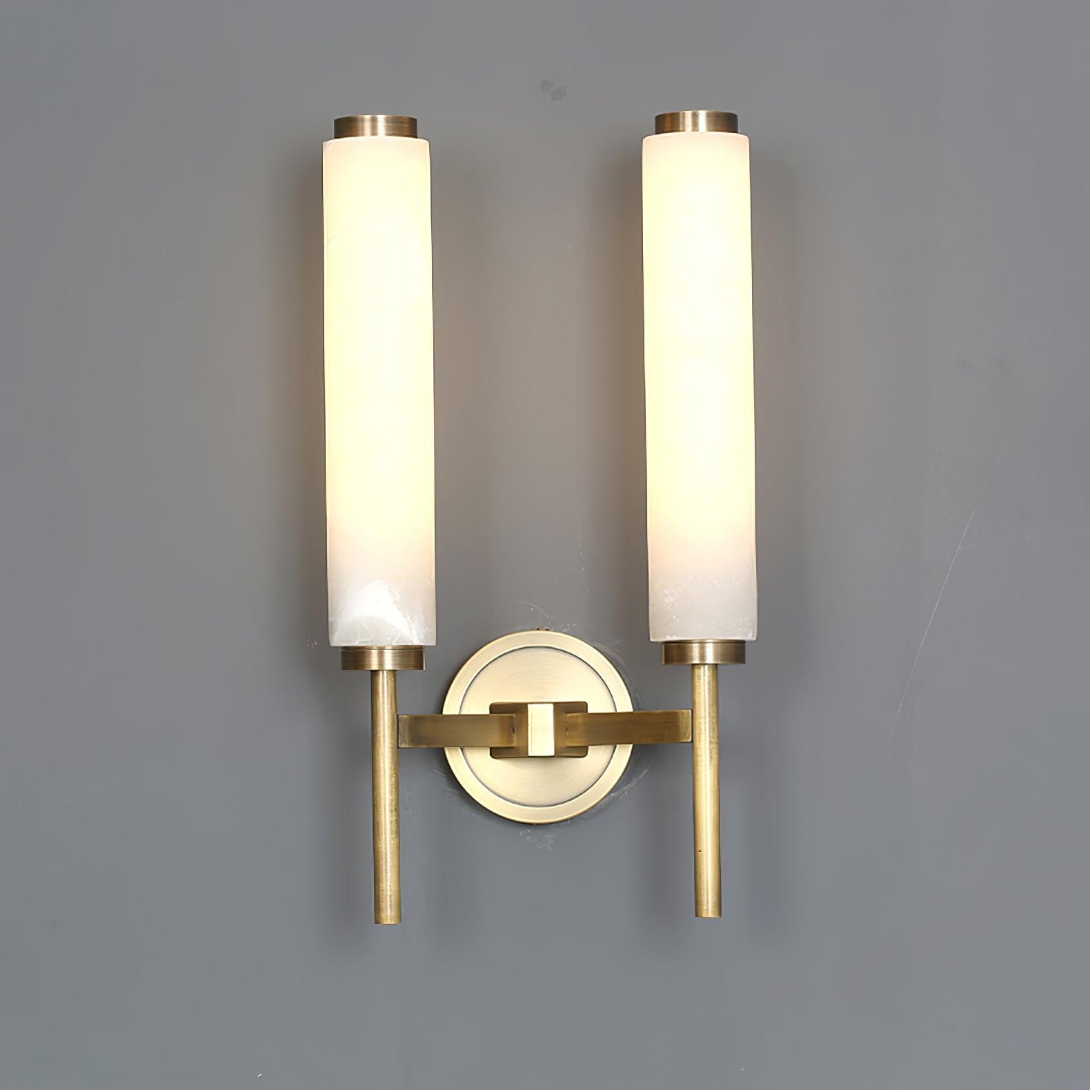 Alabaster Column Sconce