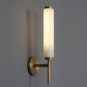 Alabaster Column Sconce