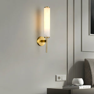 Alabaster Column Sconce