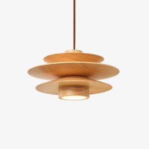 Tiered Wood Pendant