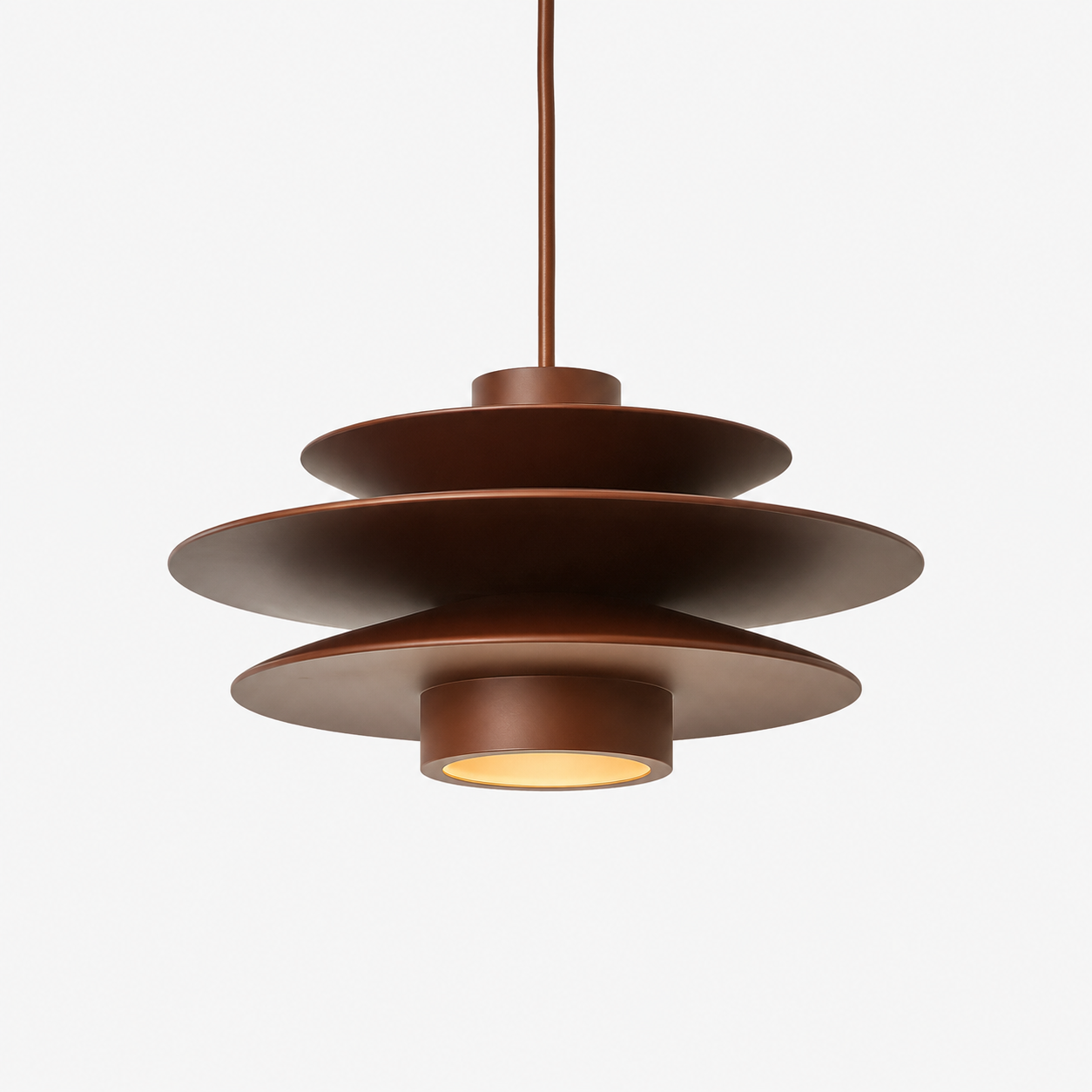 Tiered Wood Pendant