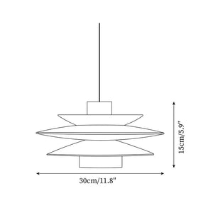 Tiered Wood Pendant