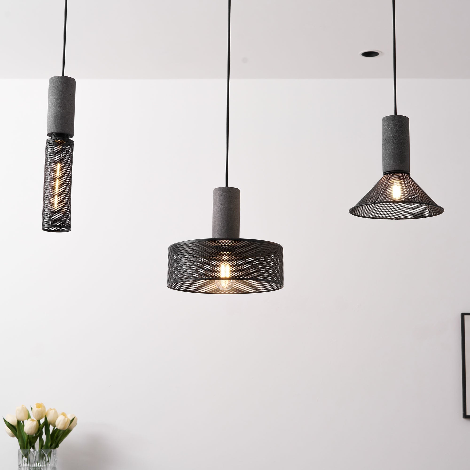 Concrete Mesh Pendant