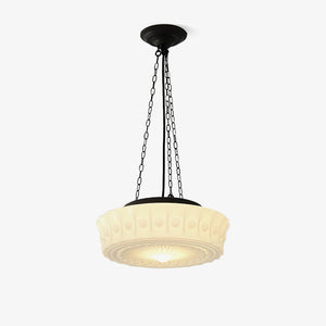 Embossed Glass Pendant