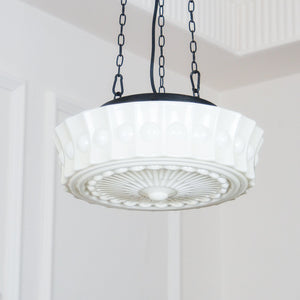 Embossed Glass Pendant