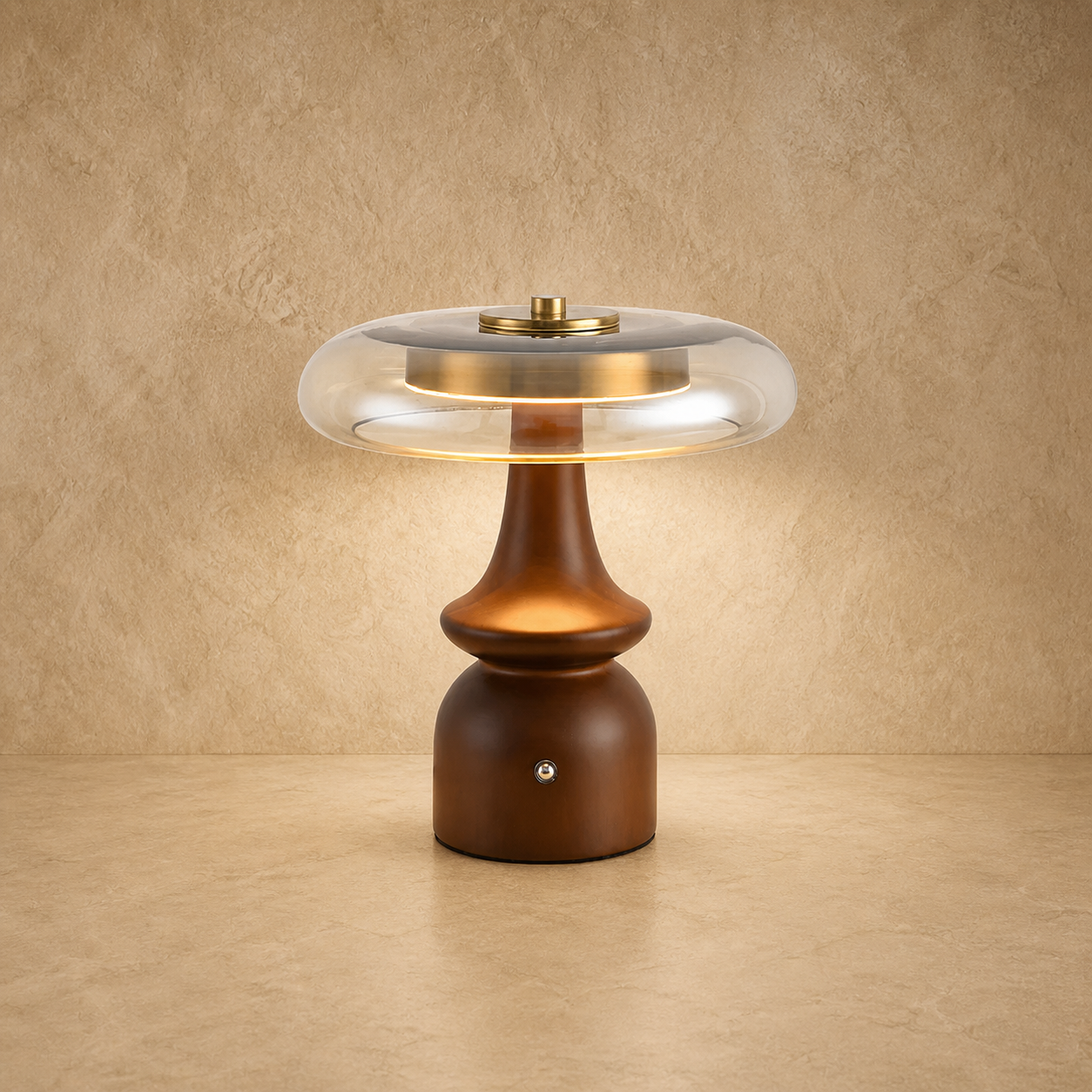 Amber Dome Table Lamp
