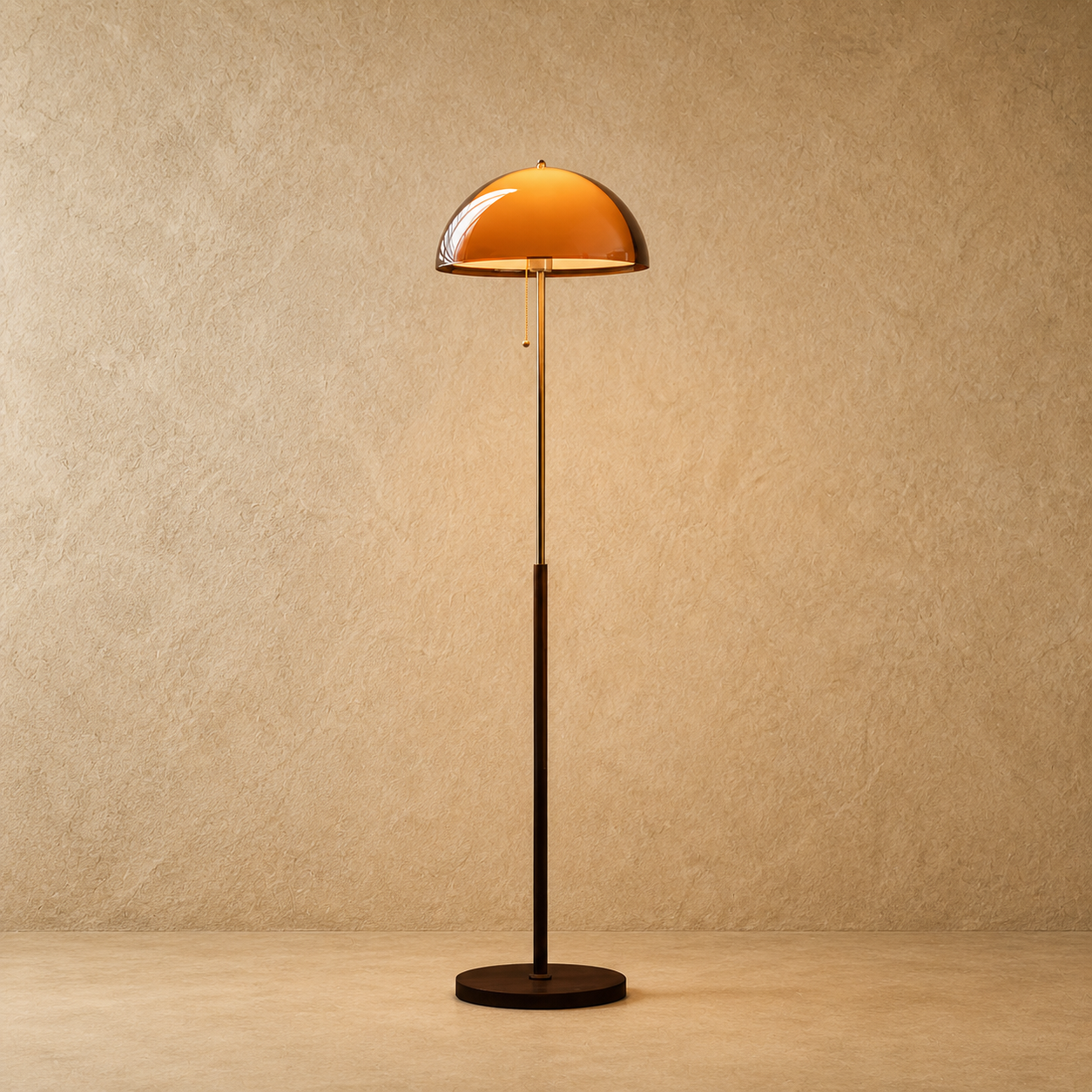 Amber Dome Floor Lamp