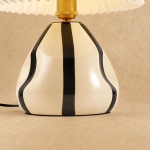Pleated Ceramic Table Lamp