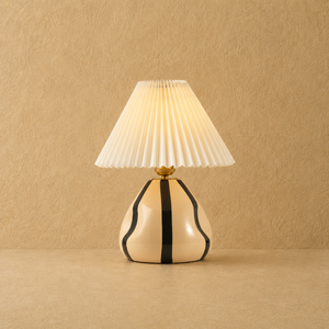 Pleated Ceramic Table Lamp
