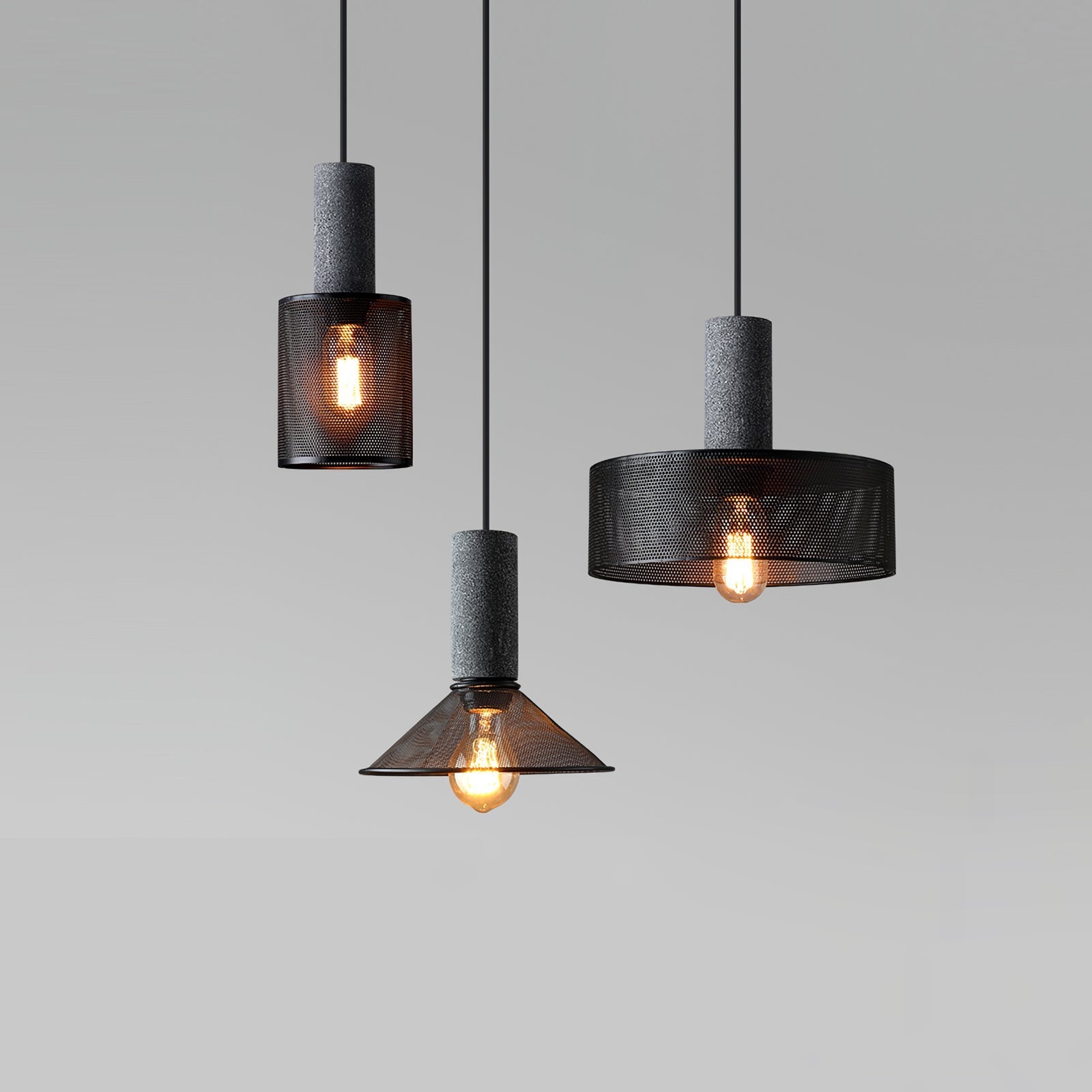 Concrete Mesh Pendant