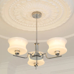 Cascading Glass Arm Chandelier