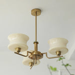 Cascading Glass Arm Chandelier