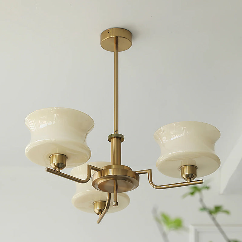 Cascading Glass Arm Chandelier