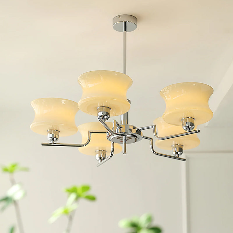 Cascading Glass Arm Chandelier