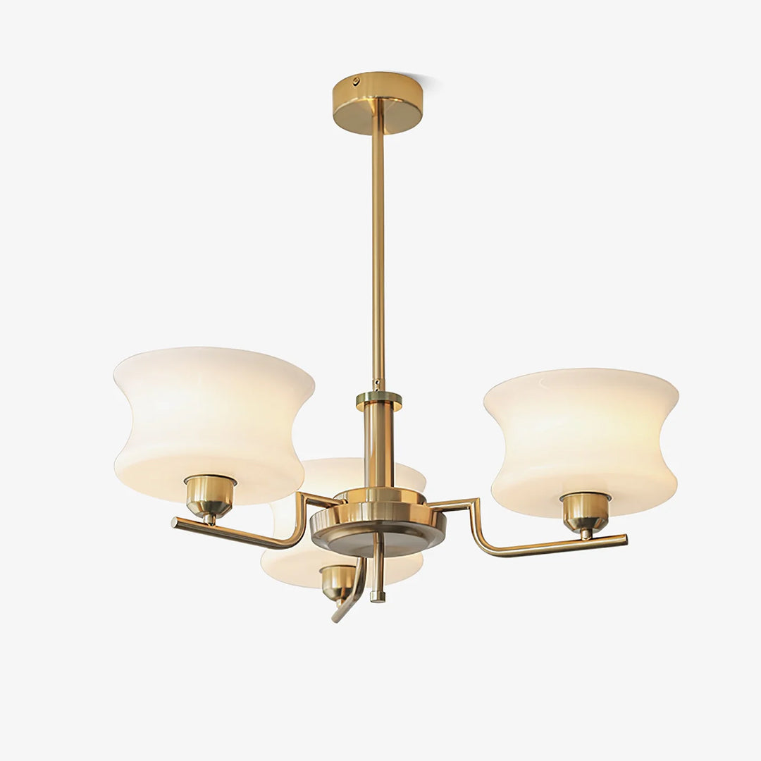 Cascading Glass Arm Chandelier