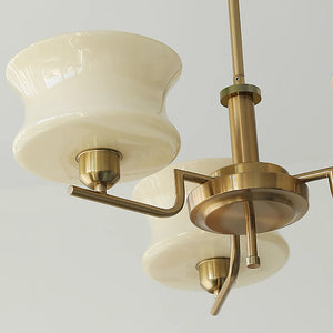 Cascading Glass Arm Chandelier