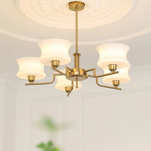 Cascading Glass Arm Chandelier