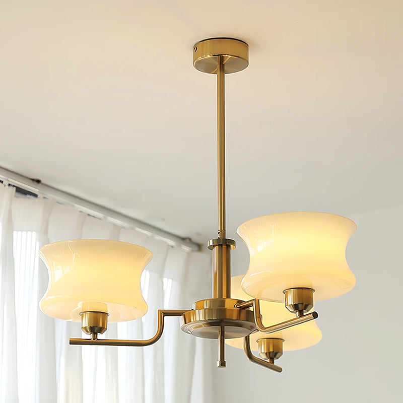 Cascading Glass Arm Chandelier