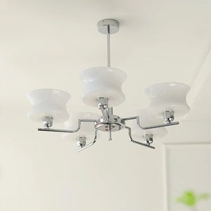 Cascading Glass Arm Chandelier
