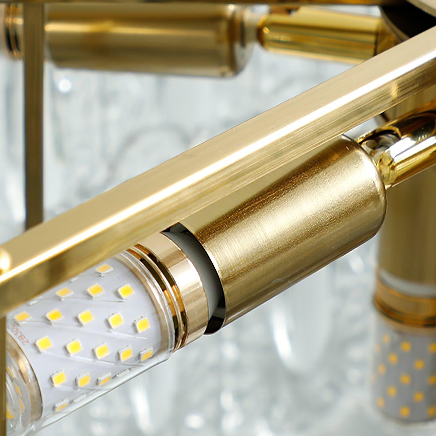 Textured Glass Chandelier
