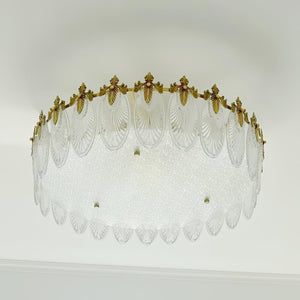 Textured Glass Chandelier