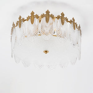 Textured Glass Chandelier