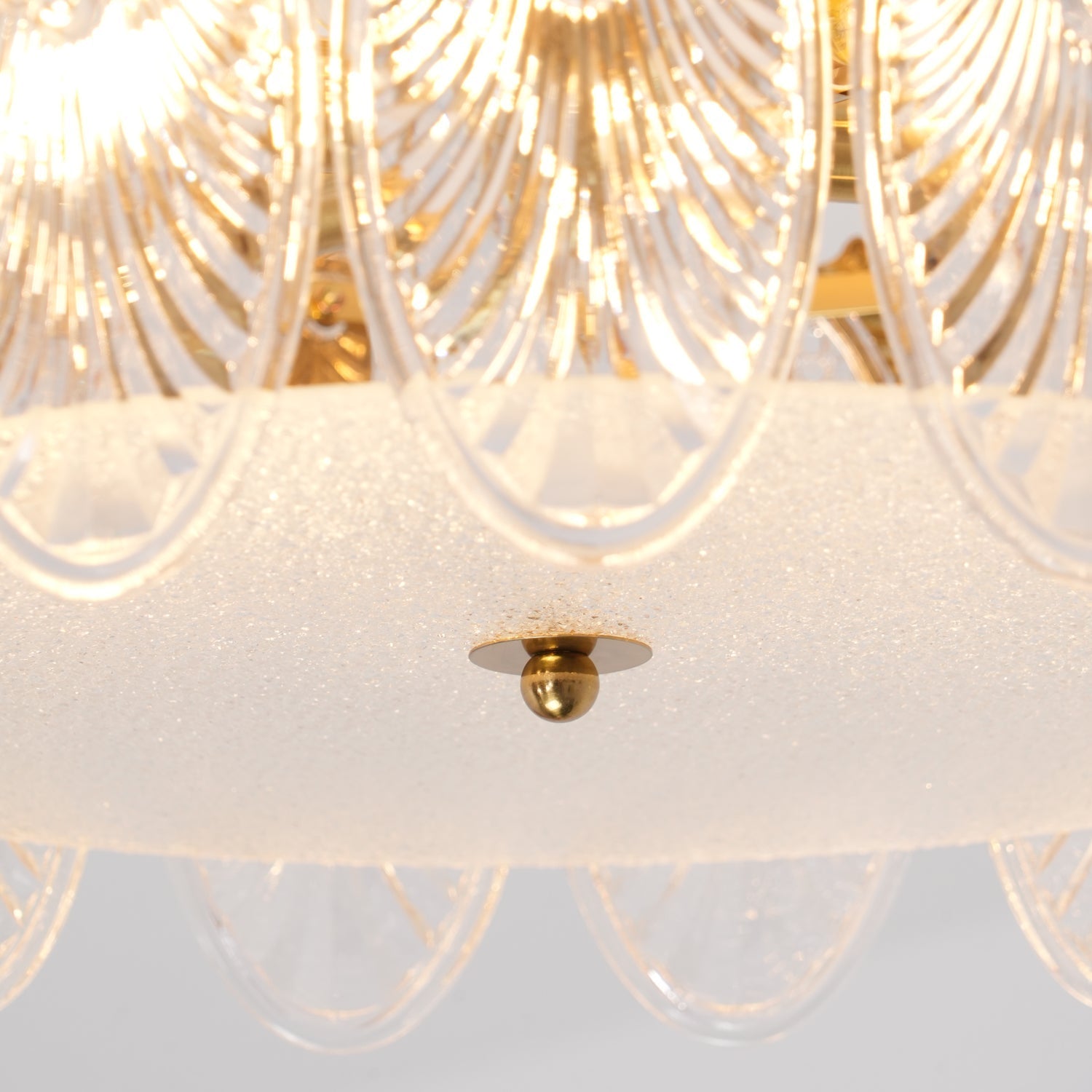 Textured Glass Chandelier