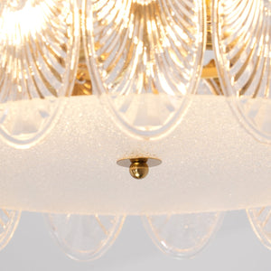 Textured Glass Chandelier
