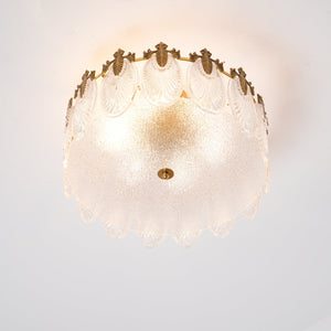 Textured Glass Chandelier
