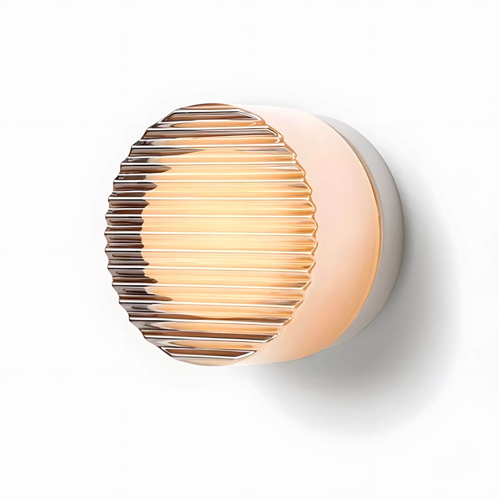 Rounded Glass Wall Sconce