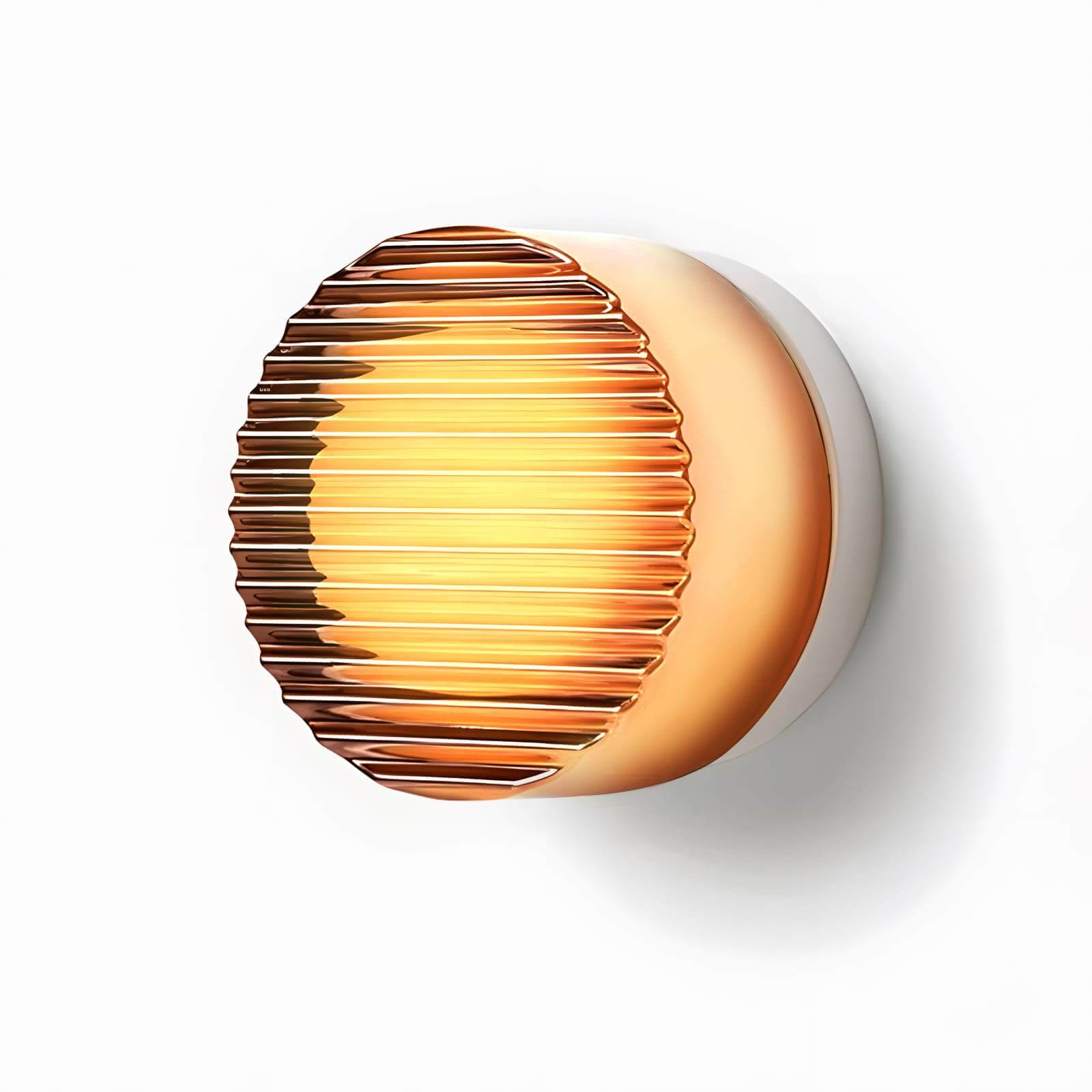 Rounded Glass Wall Sconce