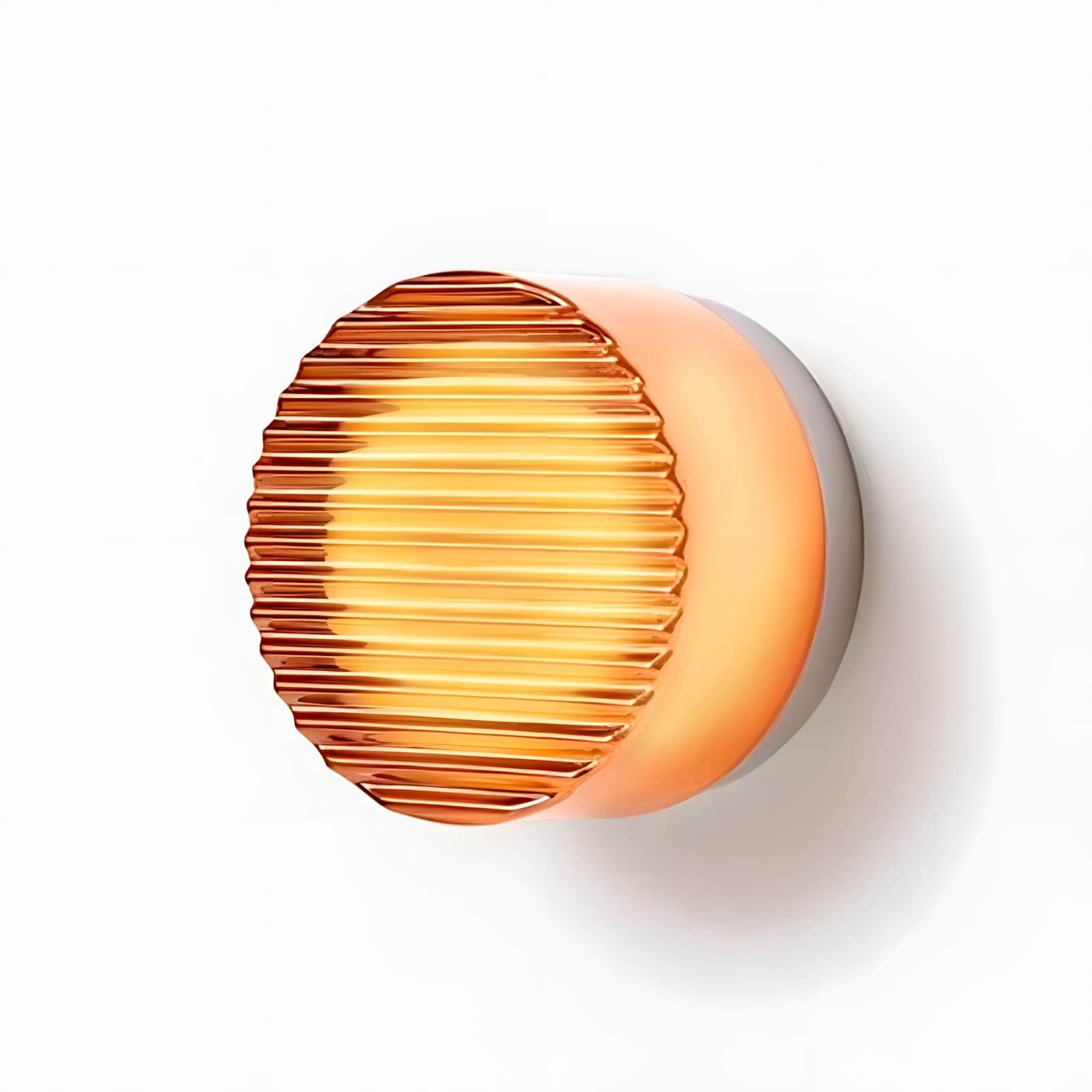 Rounded Glass Wall Sconce