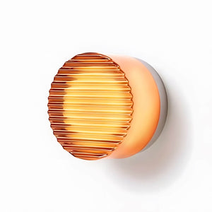 Rounded Glass Wall Sconce