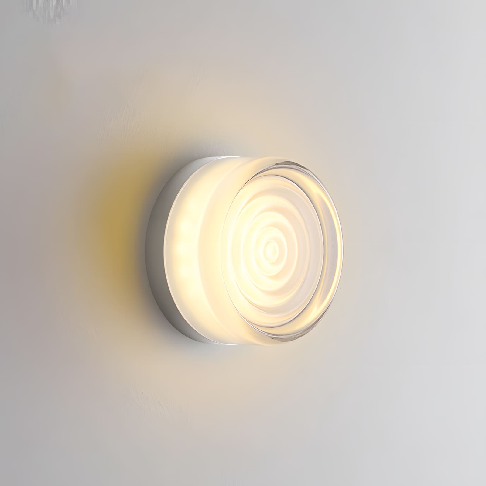 Rounded Glass Wall Sconce