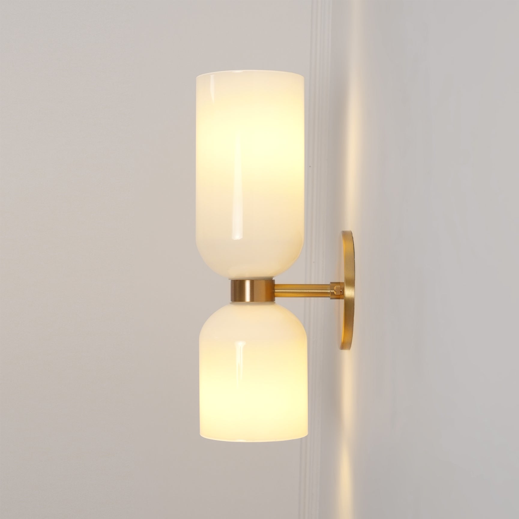 Dual Glass Wall Sconce