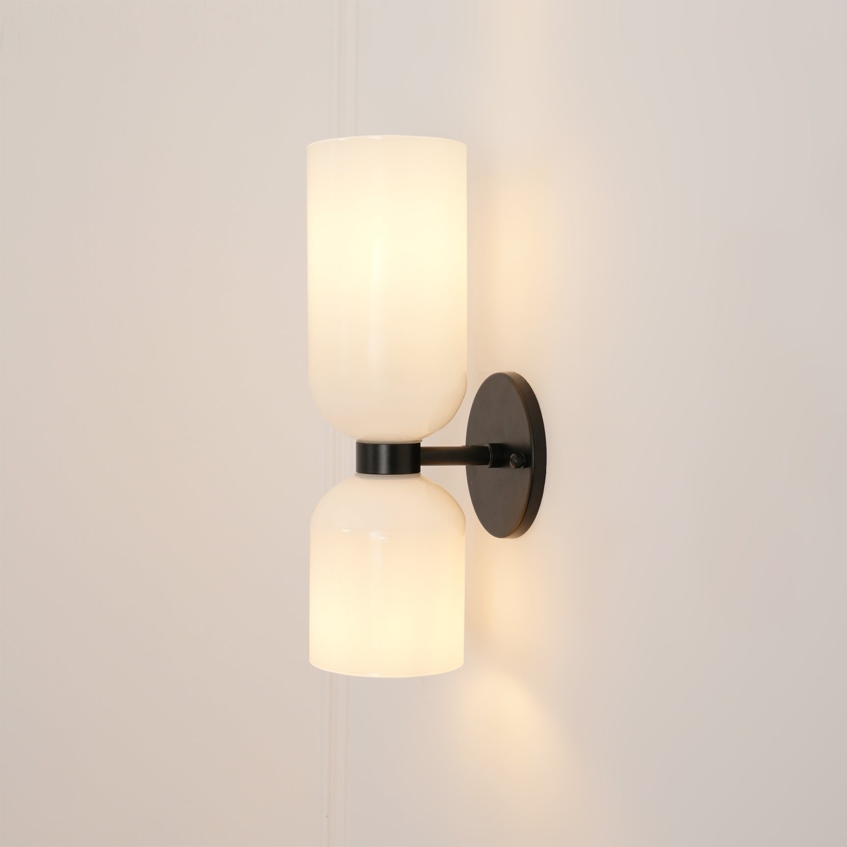 Dual Glass Wall Sconce