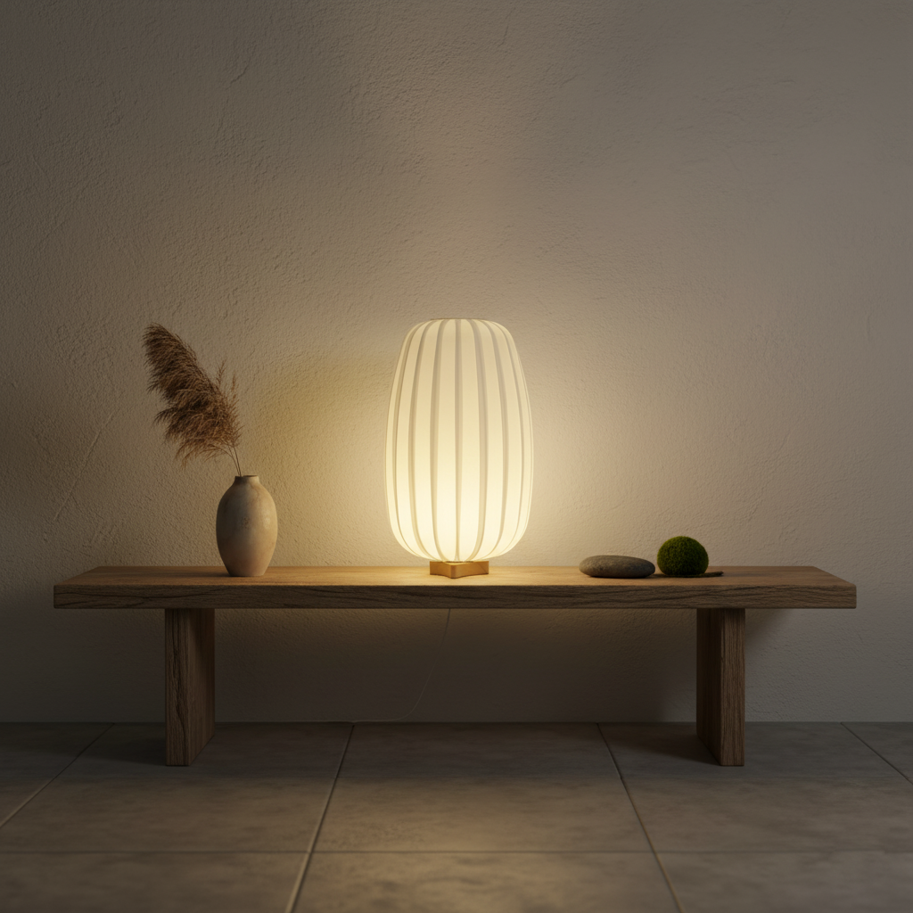 Ribbed Glow Table Lamp